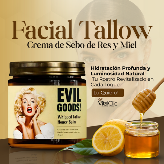 Evil Goods® - Crema de Sebo de Res y Miel 😱PRODUCTO EN TENDENCIA😱