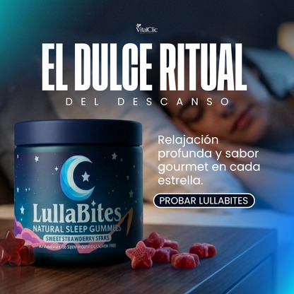 Gomitas para Dormir LullaBites - SUEÑO REPARADOR SIN MELATONINA 😍50% DE DESCUENTO😍
